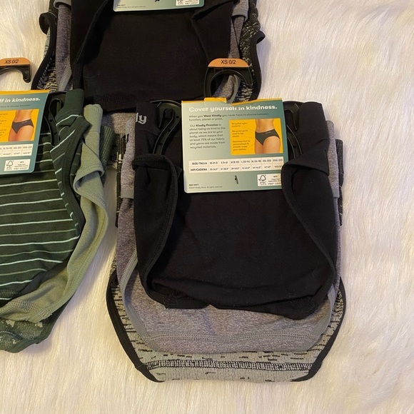 Kindly Yours Panties Womens Size XS Green Black Seamless Hipster Panty Bundle - Picture 7 of 8